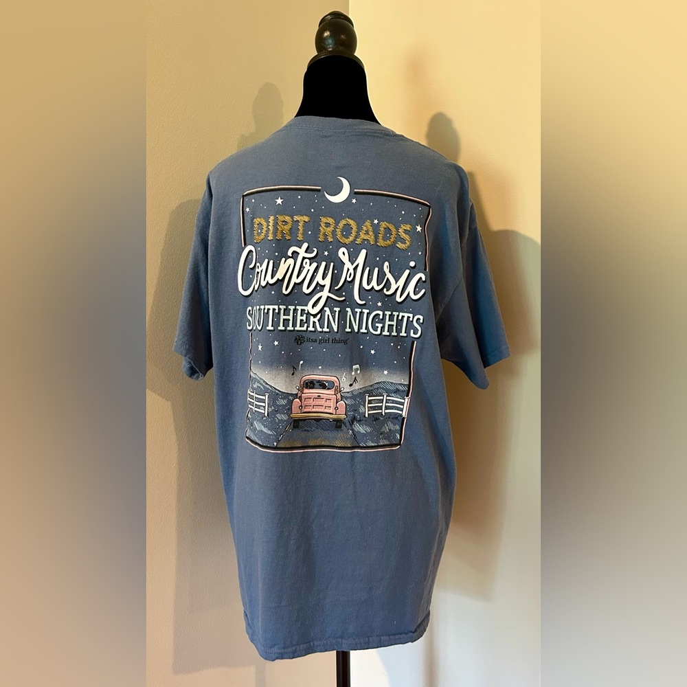 A Girl Thing Blue Country Music Graphic Tee